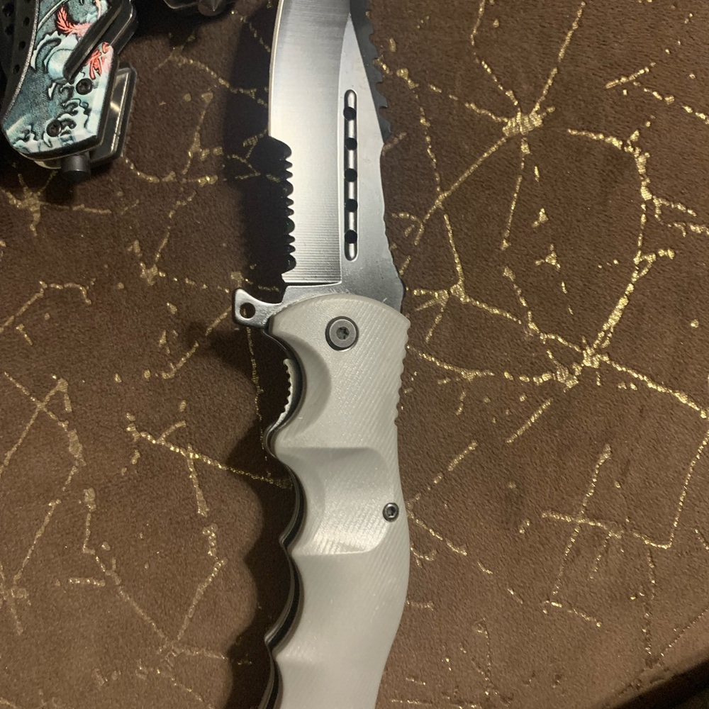 Gray Tactical Knife